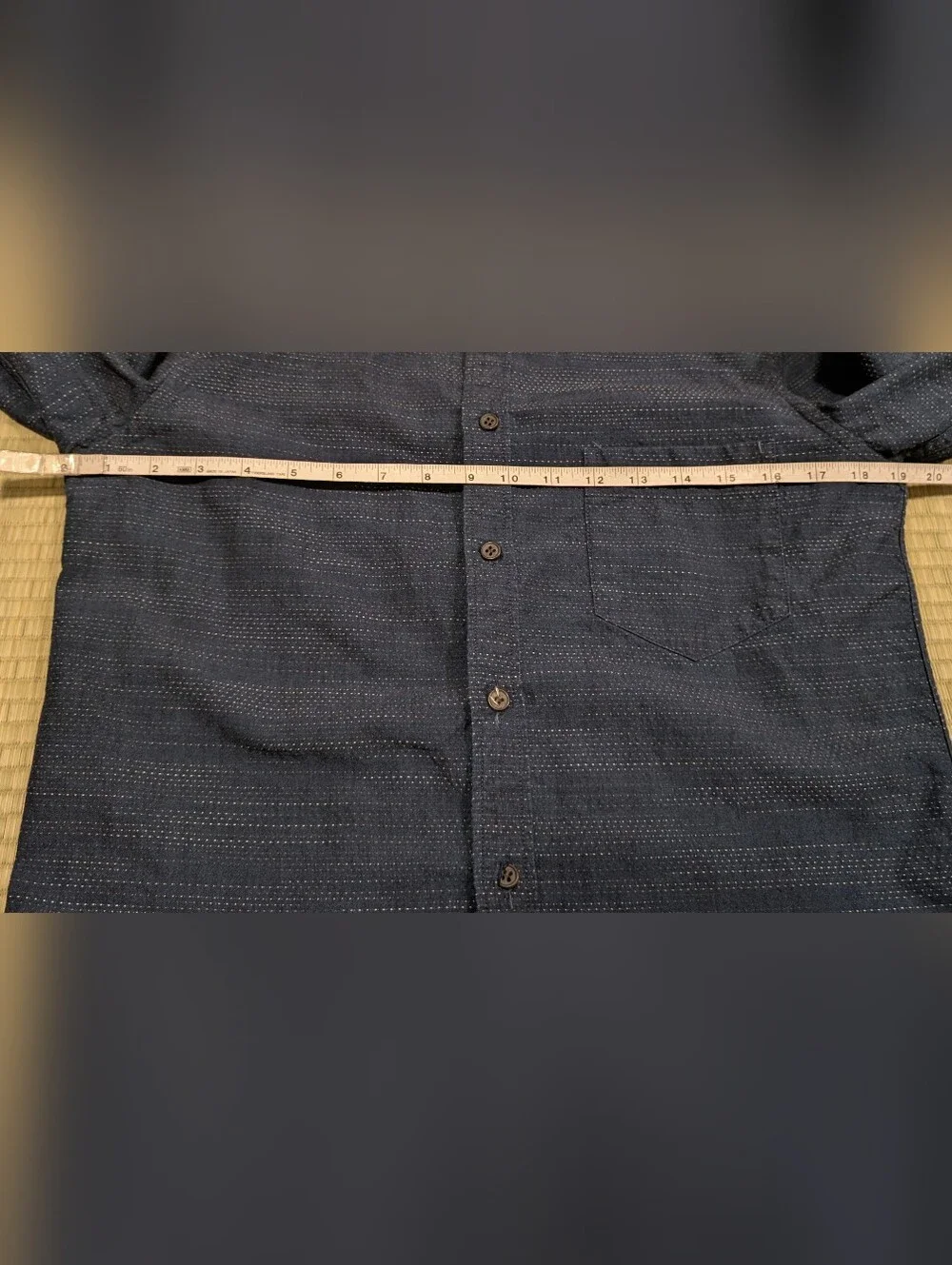 Levi's Made & Crafted Rainbow Stitch Button Up Shirt Mens Size 1 Made in Romania